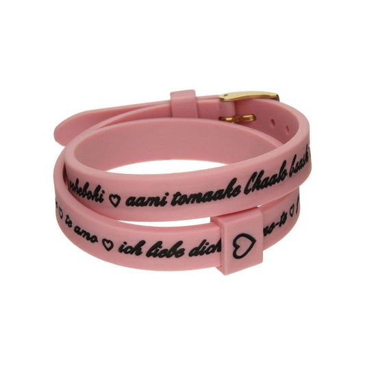 Il MEZZOMETRO Mod. I LOVE YOU GOLD - Bracciale in silicone/silicone bracelet Bracelet IL MEZZOMETRO