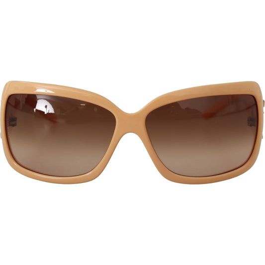 Dolce & Gabbana | Beige Cat Eye PVC Frame Brown Lenses Shades Sunglasses WOMAN SUNGLASSES | McRichard Designer Brands