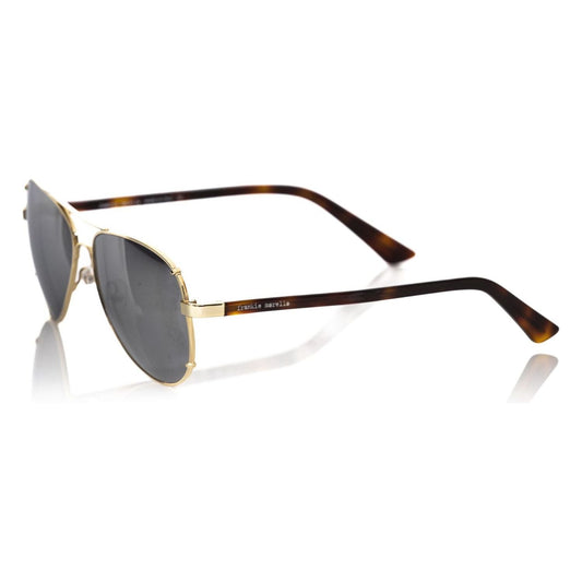 Frankie Morello | Gold Metallic Fibre Sunglasses| McRichard Designer Brands   